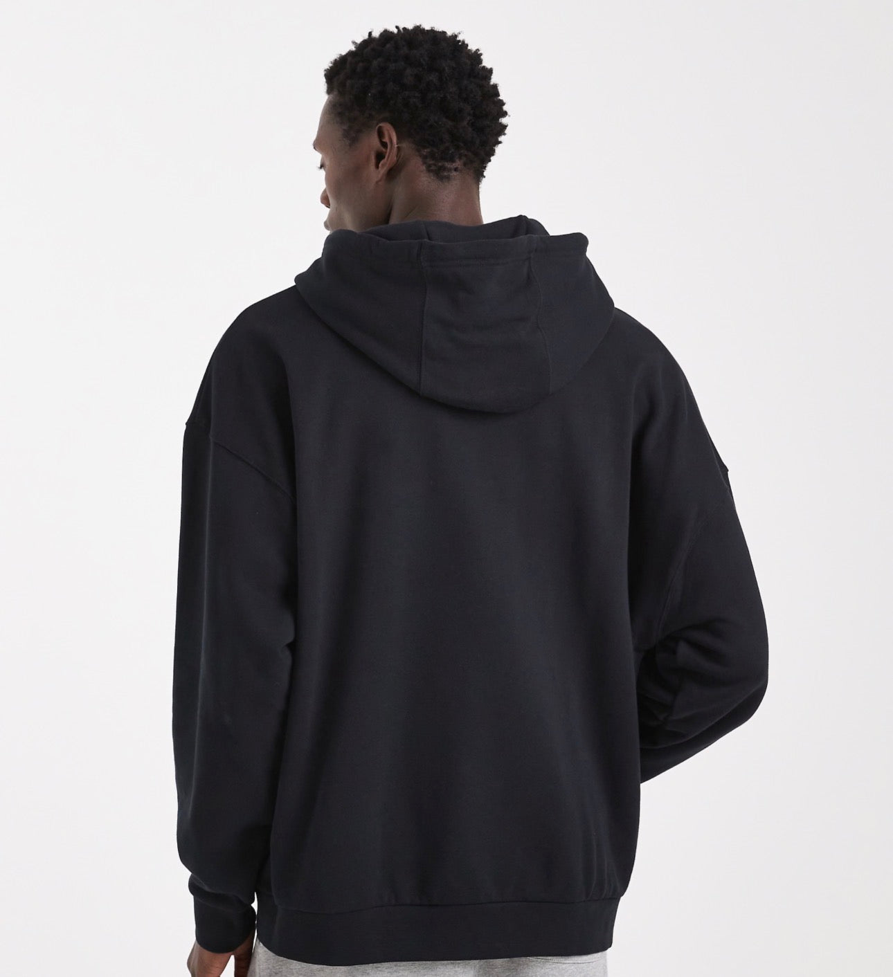 Nike Sportswear CLUB OVERSIZED - Felpa con cappuccio - black