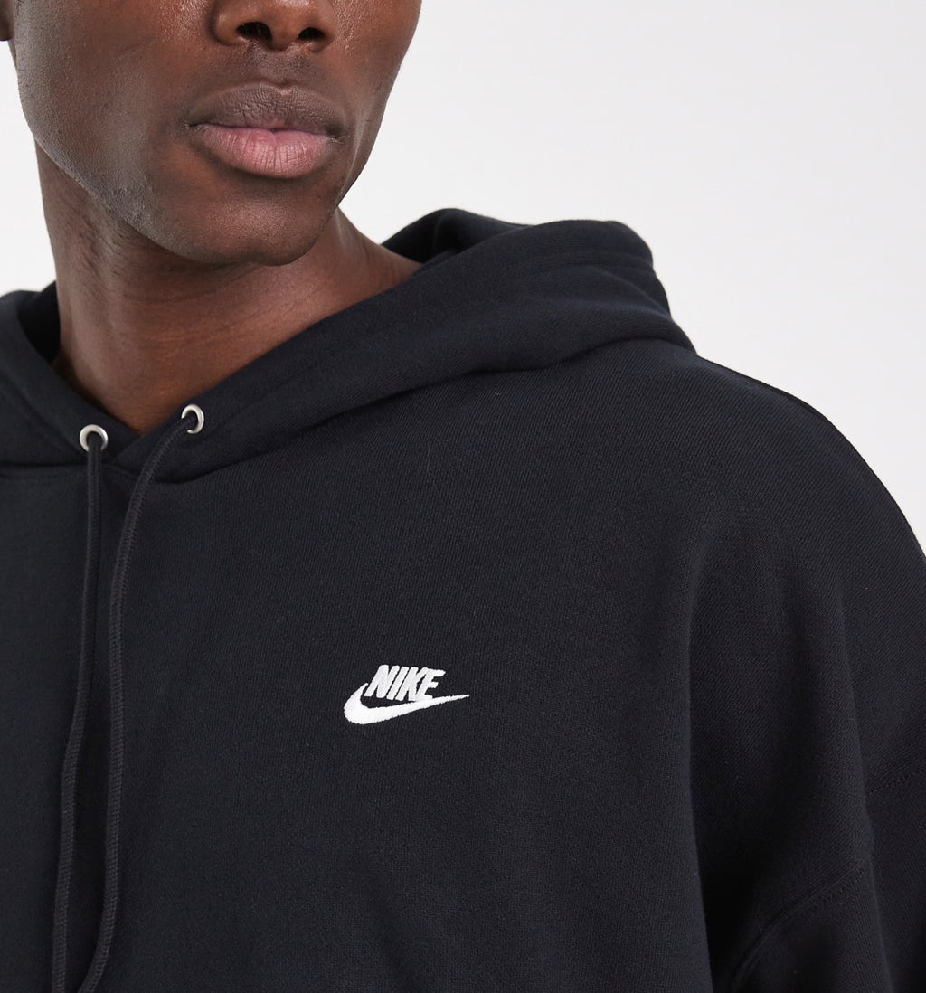 Nike Sportswear CLUB OVERSIZED - Felpa con cappuccio - black